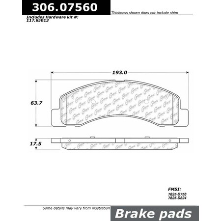Centric Parts Fleet Performance, 306.07560 306.07560